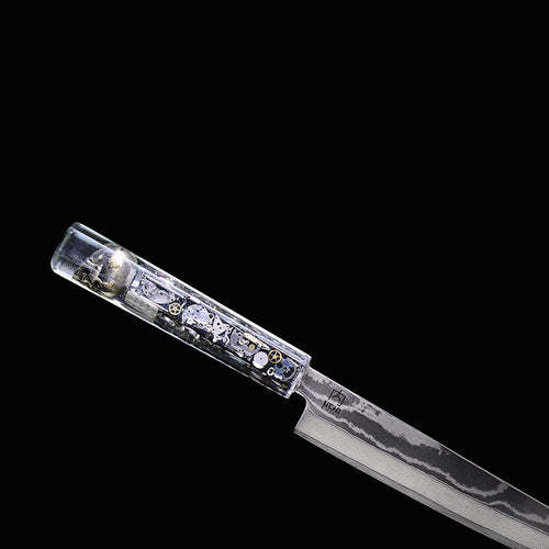 Father Time - Yanagiba Damascus Chef Knife